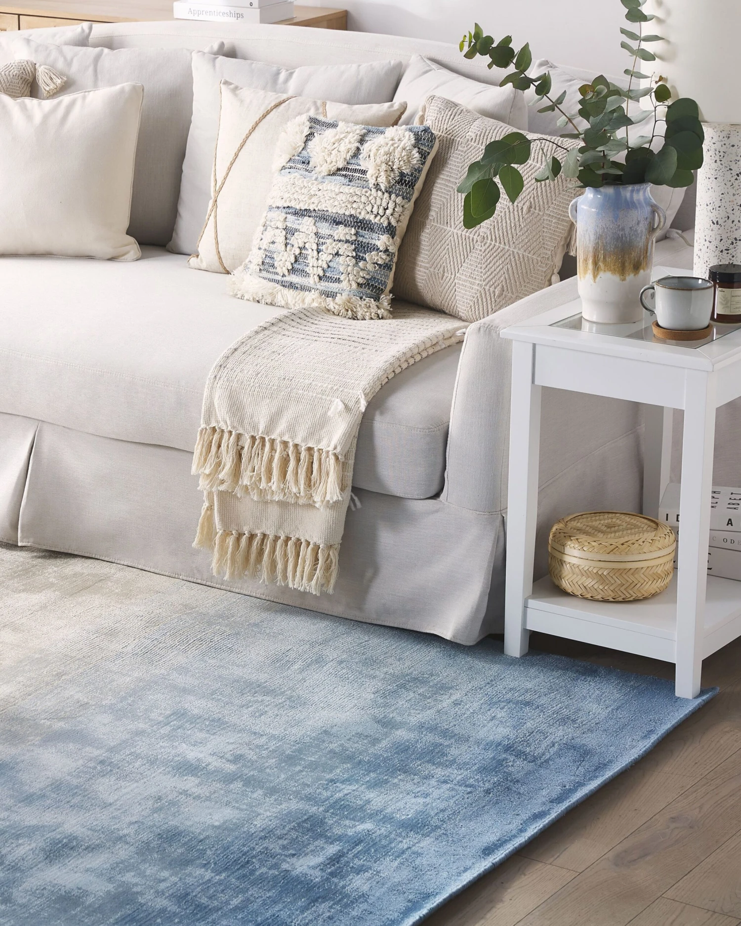 Matto Viskoosi Sininen/harmaa ERCIS Useita Kokoja - Image 2