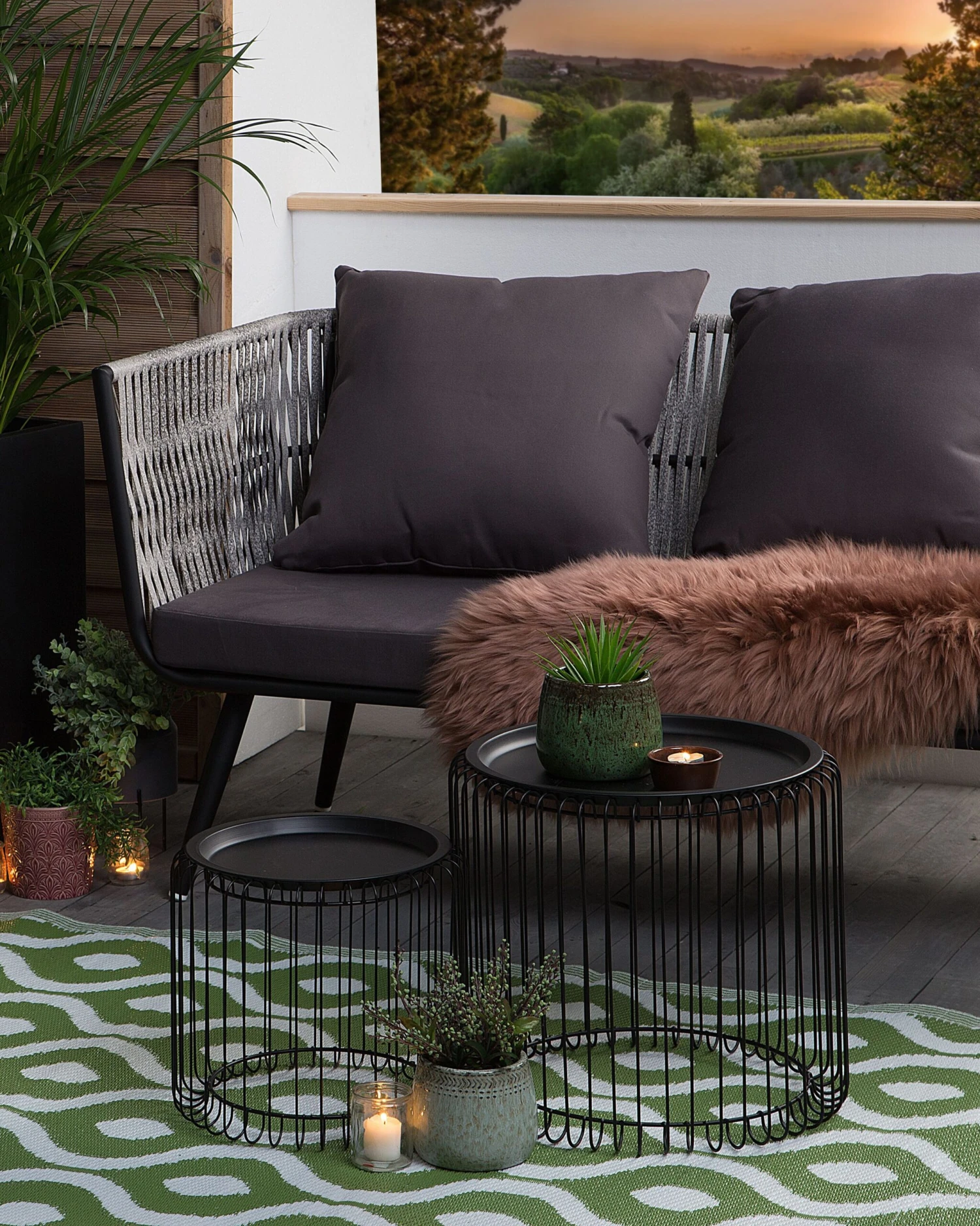 Ulkomatto Kaksipuolinen Vihreä 120 X 180 Cm PUNE 4 Ulkomatto Kaksipuolinen Vihreä 120 X 180 Cm PUNE - Image 2