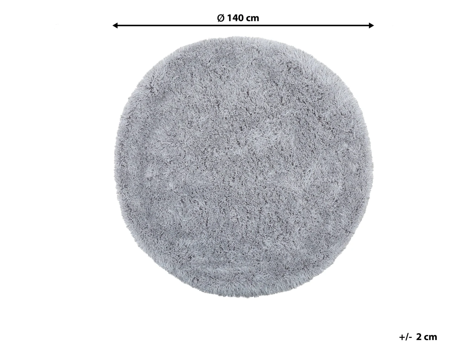 Pyöreä Matto Vaaleanharmaa ⌀ 140 Cm CIDE - Image 6