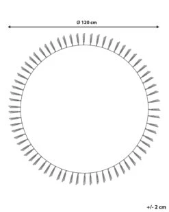 Matto Puuvilla Kermanvalkoinen/punainen ø 120 Cm MEZTILI -MattoMoodi kauppa undef src sa picid 756587 type whitesh image