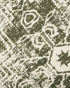 Matto Puuvilla Kermanvalkoinen/vihreä ø 120 Cm KAHTA -MattoMoodi kauppa undef src sa picid 756594 type whitesh image