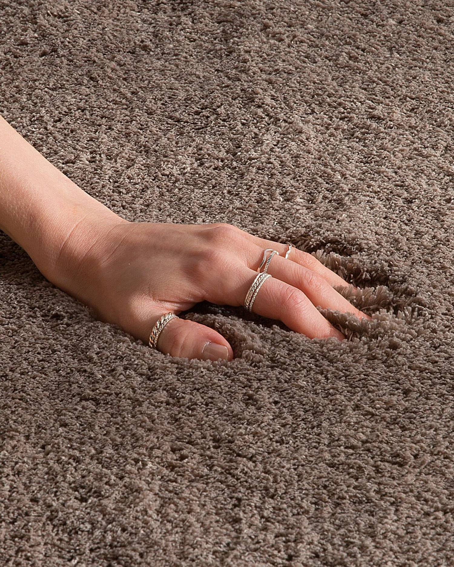 Matto Kangas Vaaleanruskea EVREN Useita Kokoja 8 Matto Kangas Vaaleanruskea EVREN Useita Kokoja - Image 6