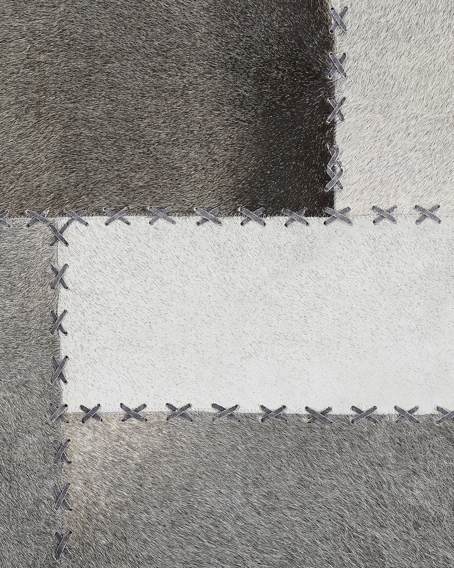 Matto Lehmännahka Harmaa/beige PERVARI Useita Kokoja - Image 4