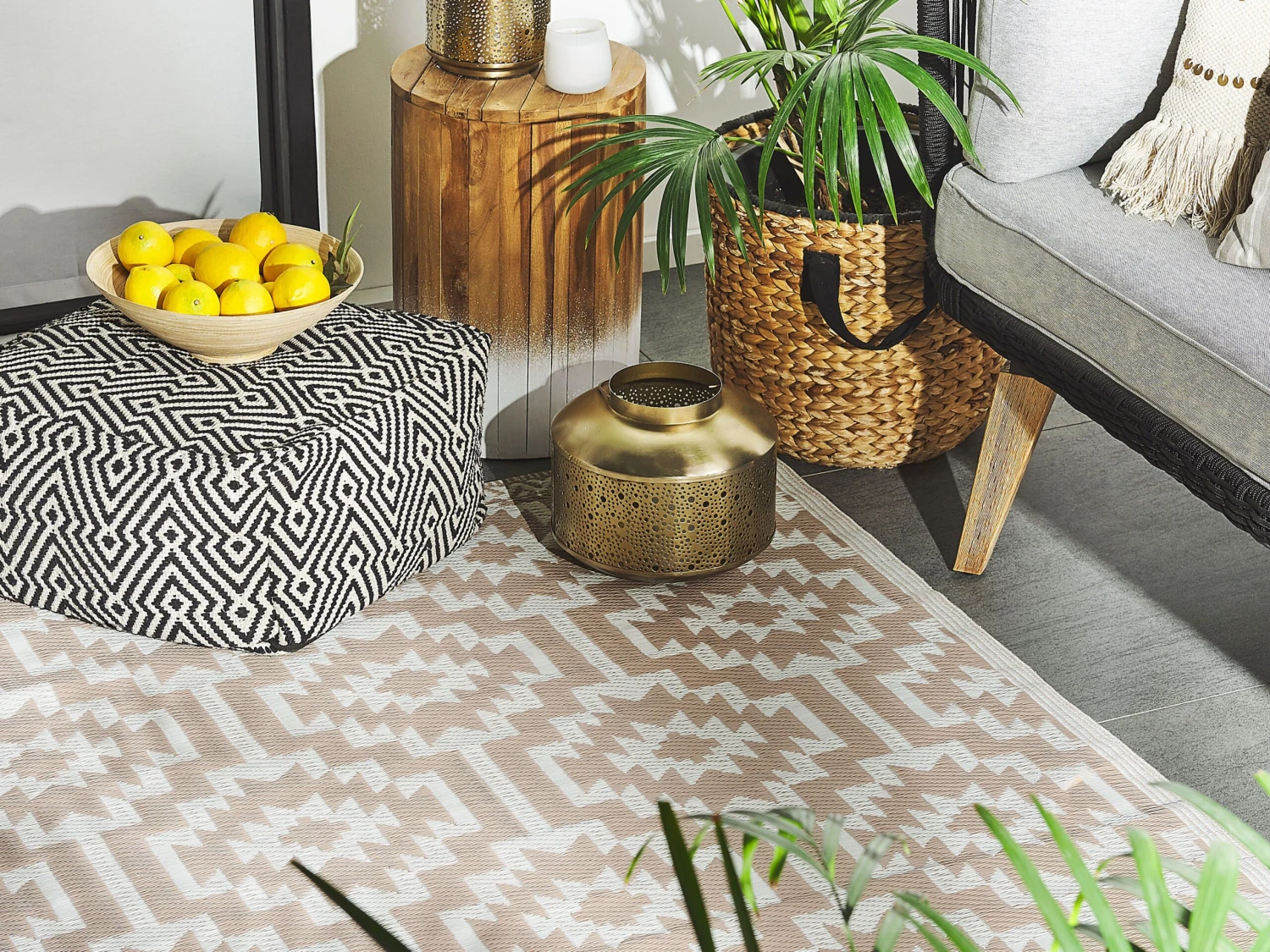 Ulkomatto Beige 120 X 180 Cm KARNAL - Image 2