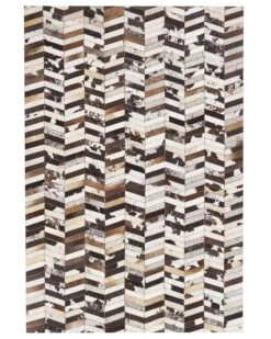 Matto Lehmännahka Ruskea/valkoinen AKYELE Useita Kokoja -MattoMoodi kauppa undef src sa picid 780766 type whitesh image