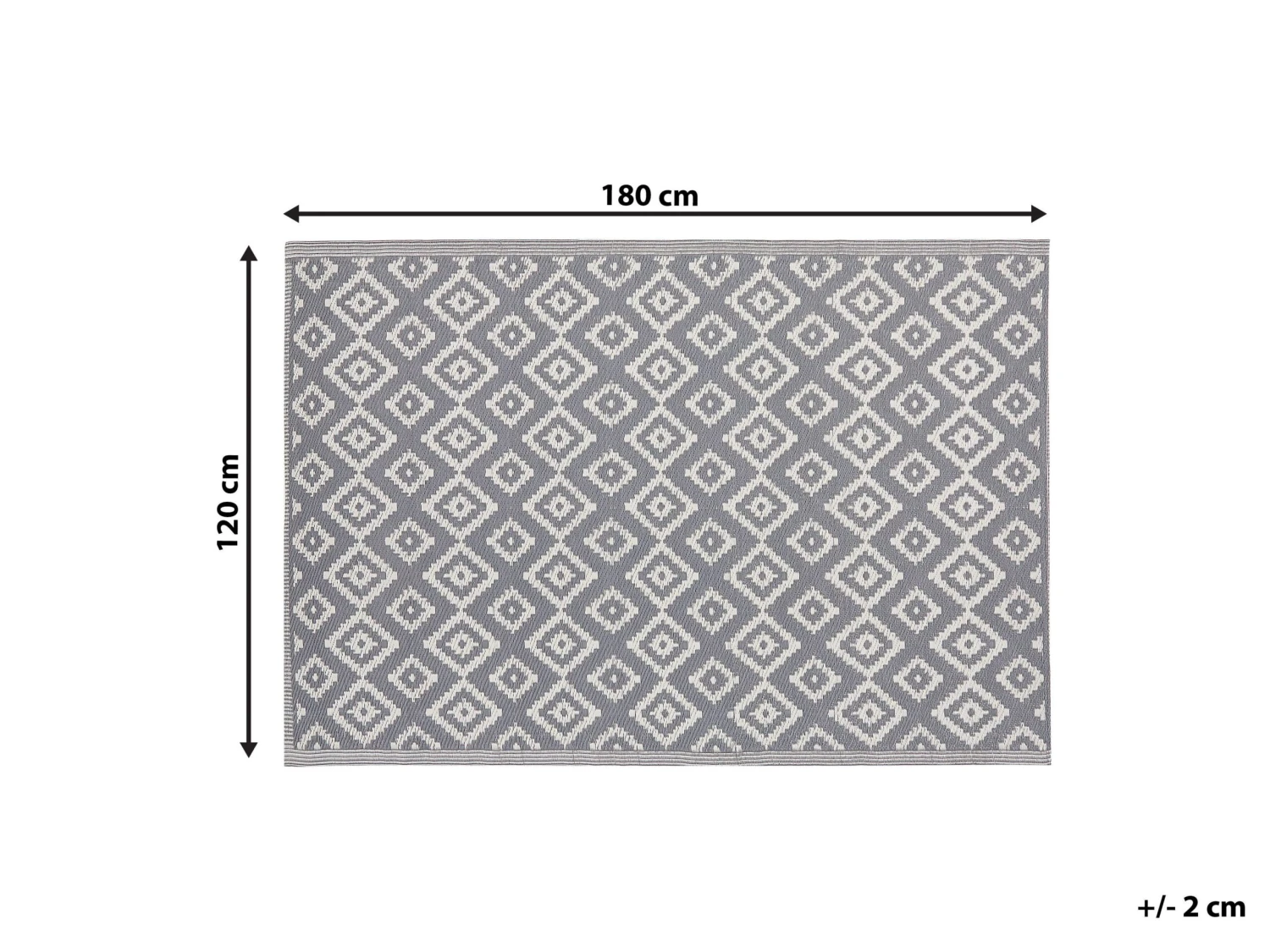 Ulkomatto Harmaa 120 X 180 Cm DHULE 8 Ulkomatto Harmaa 120 X 180 Cm DHULE - Image 6