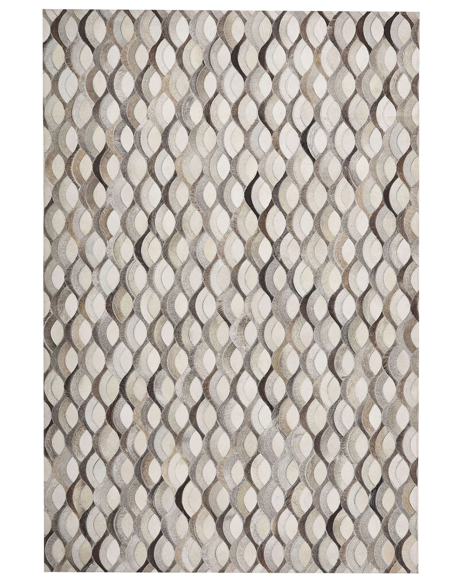 Matto Lehmännahka Ruskea/beige KIRCA Useita Kokoja - Image 3