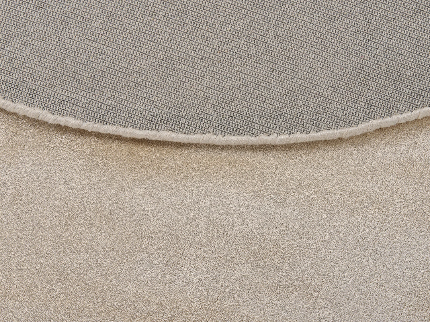 Pyöreä Matto Viskoosi Beige ⌀ 140 Cm GESI II - Image 4