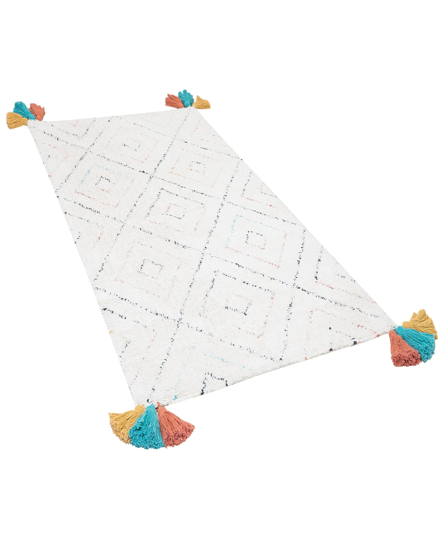 Matto Puuvilla Valkoinen KARTAL Useita Kokoja - Image 3