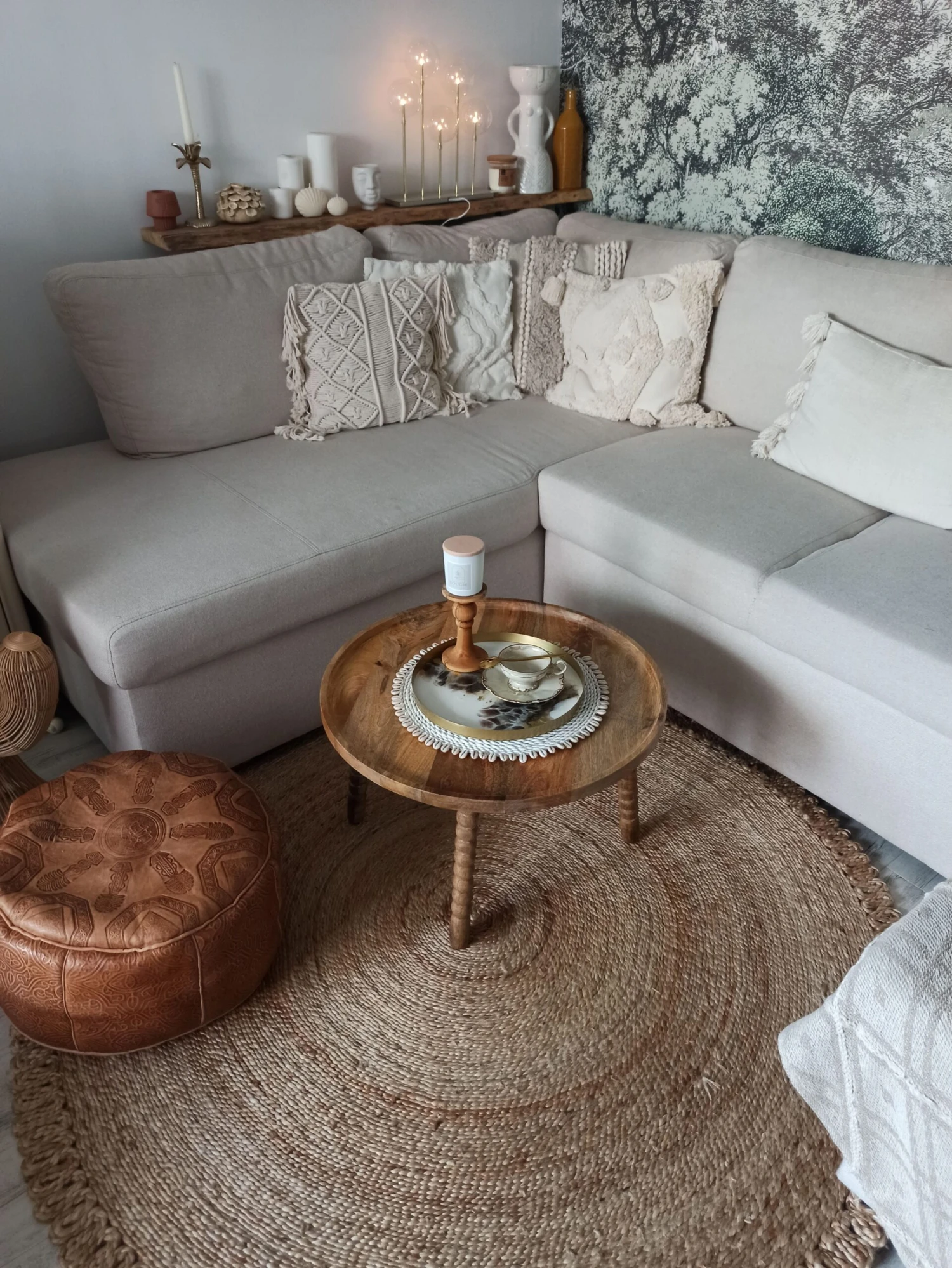 Matto Juutti Beige 140 Cm ERENCE 6 Matto Juutti Beige 140 Cm ERENCE - Image 4