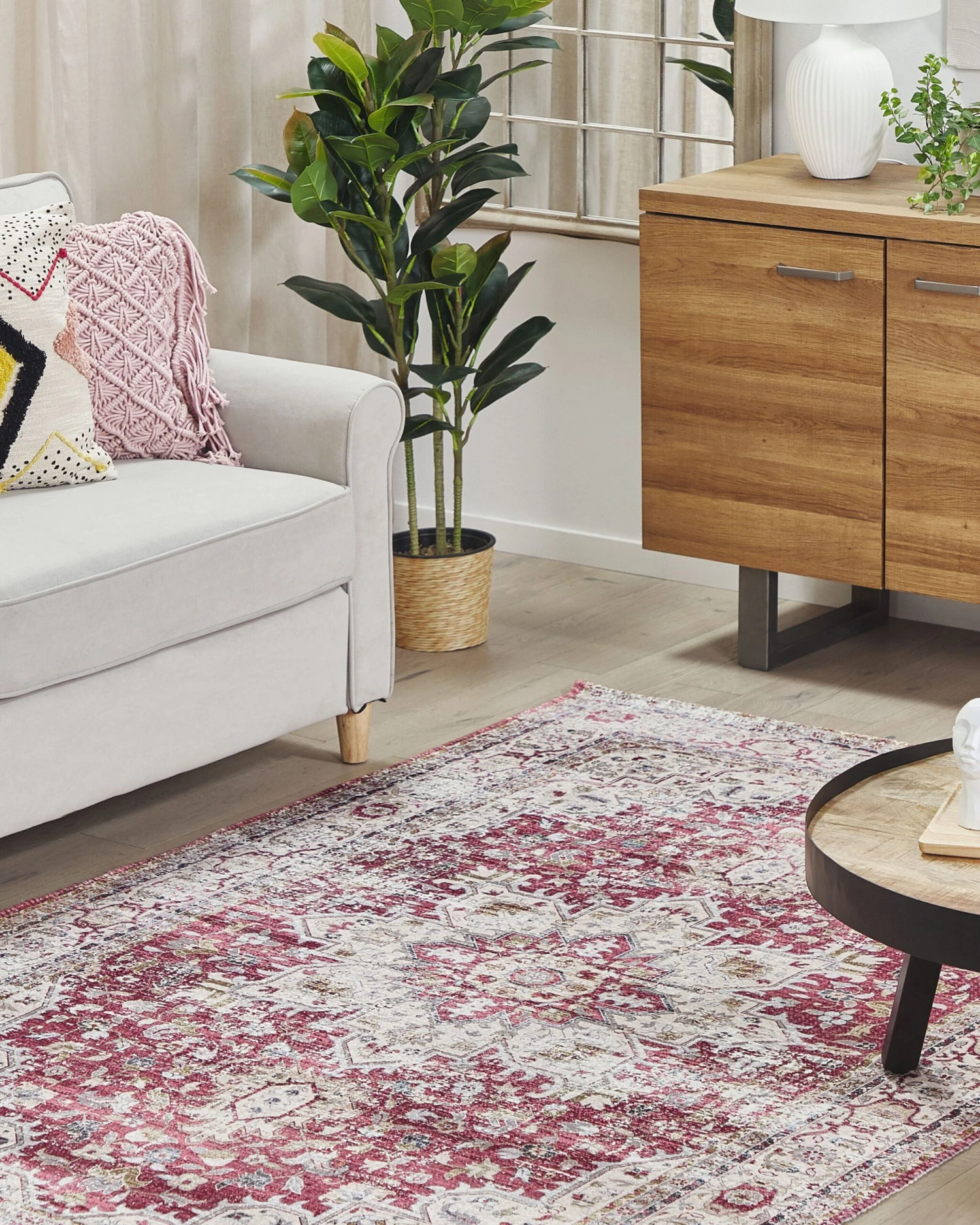 Matto Punainen/beige ARHAVI Useita Kokoja - Image 2