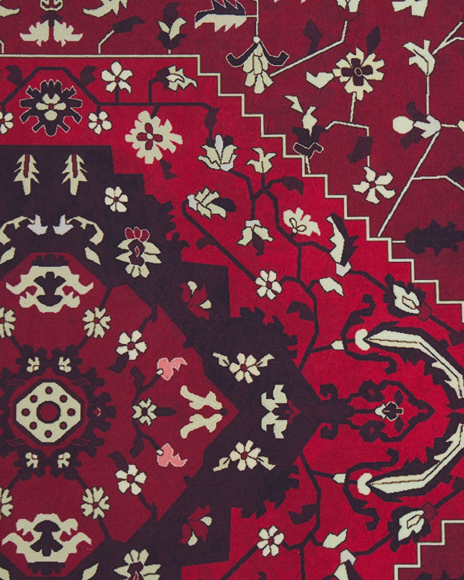 Matto Kangas Punainen VADKADAM Useita Kokoja - Image 4