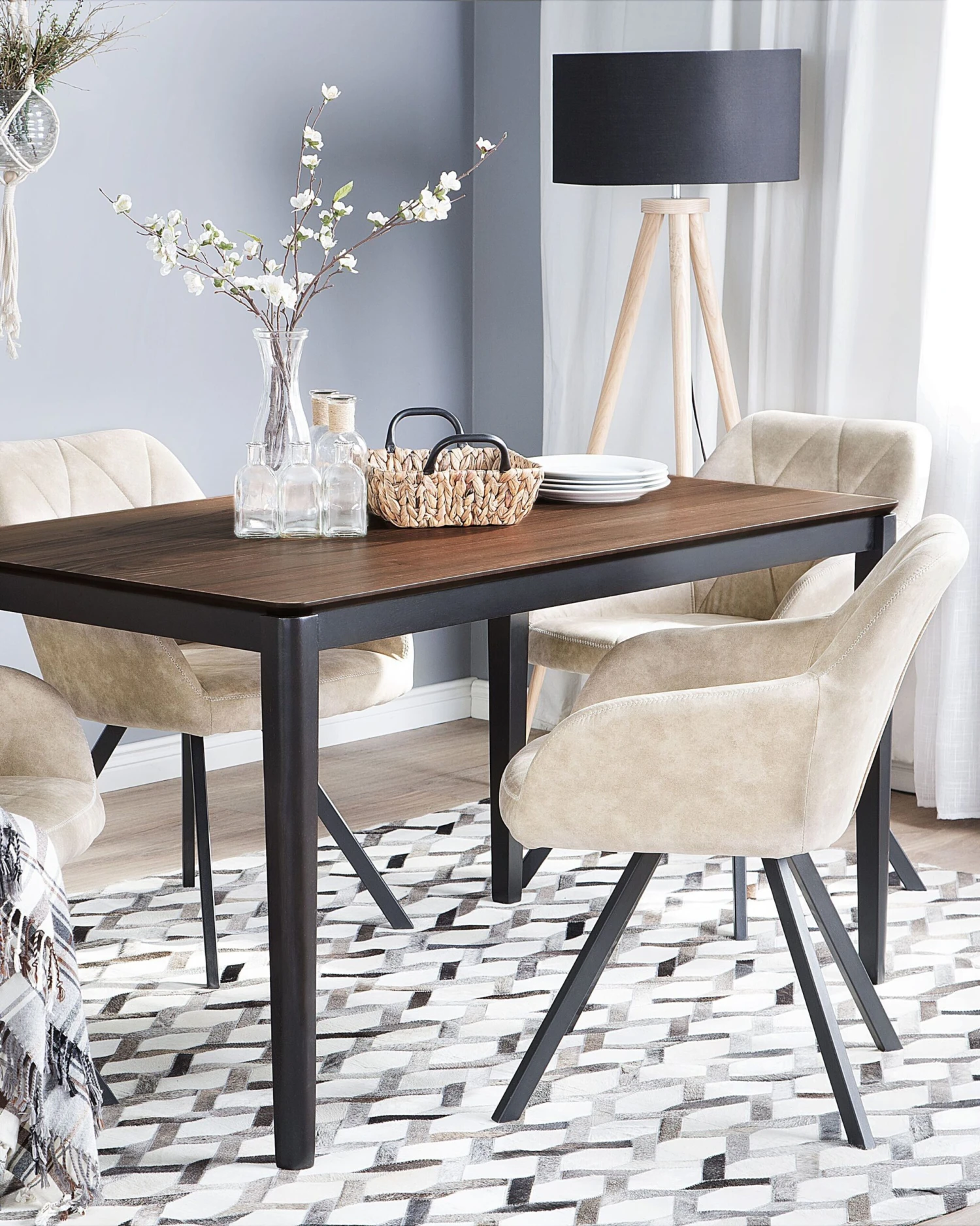 Matto Lehmännahka Harmaa AYDIN Useita Kokoja - Image 6