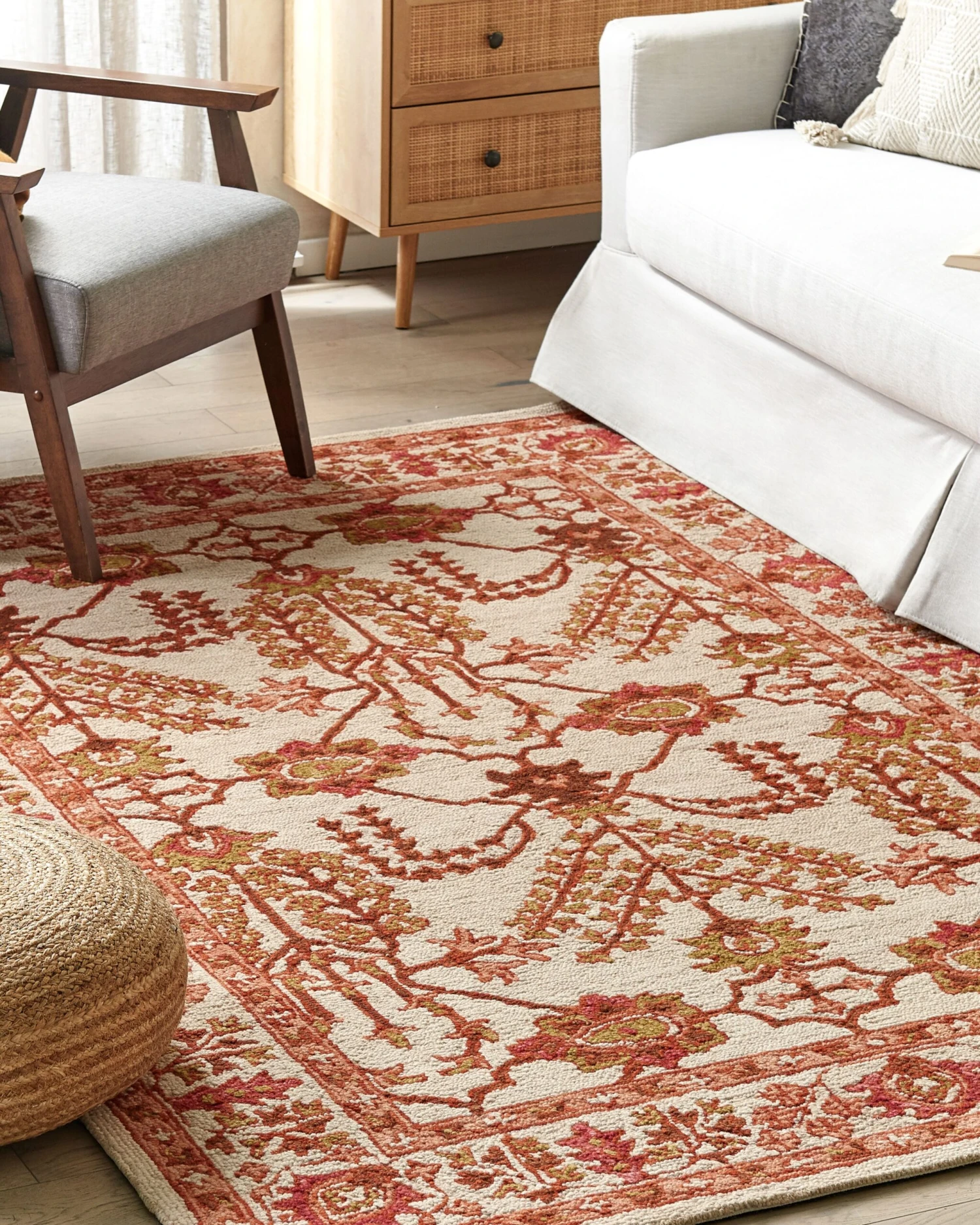 Matto Villa Oranssi/beige ADILCEVAZ Useita Kokoja 4 Matto Villa Oranssi/beige ADILCEVAZ Useita Kokoja - Image 2