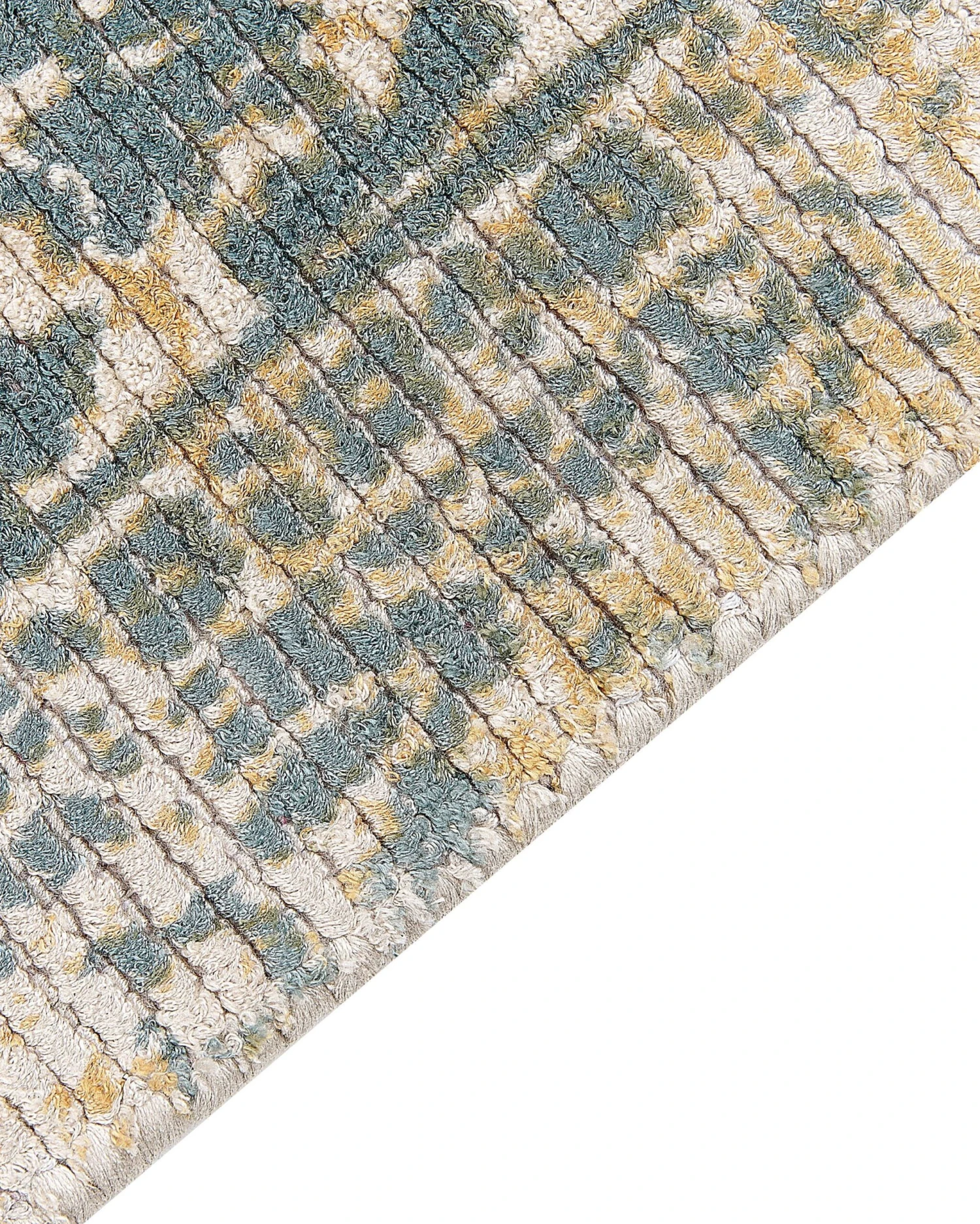 Matto Viskoosi Keltainen/tummanvihreä BOYALI Useita Kokoja 6 Matto Viskoosi Keltainen/tummanvihreä BOYALI Useita Kokoja - Image 4