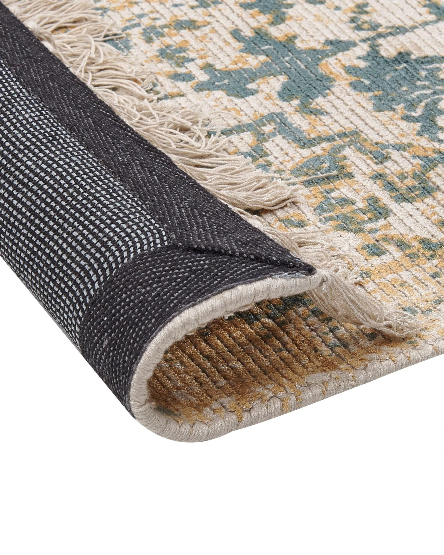 Matto Viskoosi Keltainen/tummanvihreä BOYALI Useita Kokoja 7 Matto Viskoosi Keltainen/tummanvihreä BOYALI Useita Kokoja - Image 5