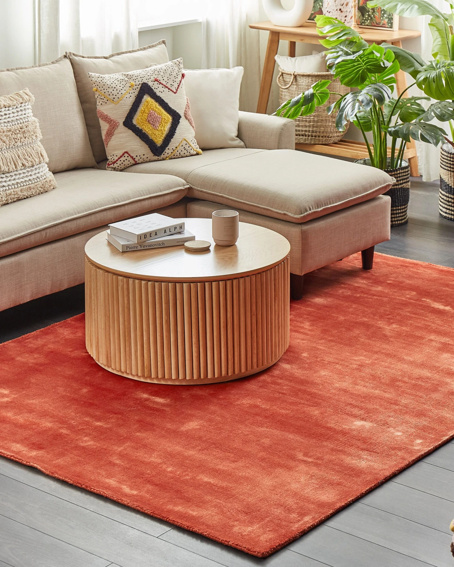 Matto Viskoosi Oranssi GESI II Useita Kokoja - Image 3