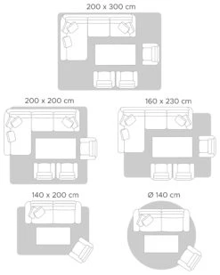 Matto Juutti Beige/musta ⌀ 140 Cm KULLAR -MattoMoodi kauppa undef src sa picid 842083 type whitesh image