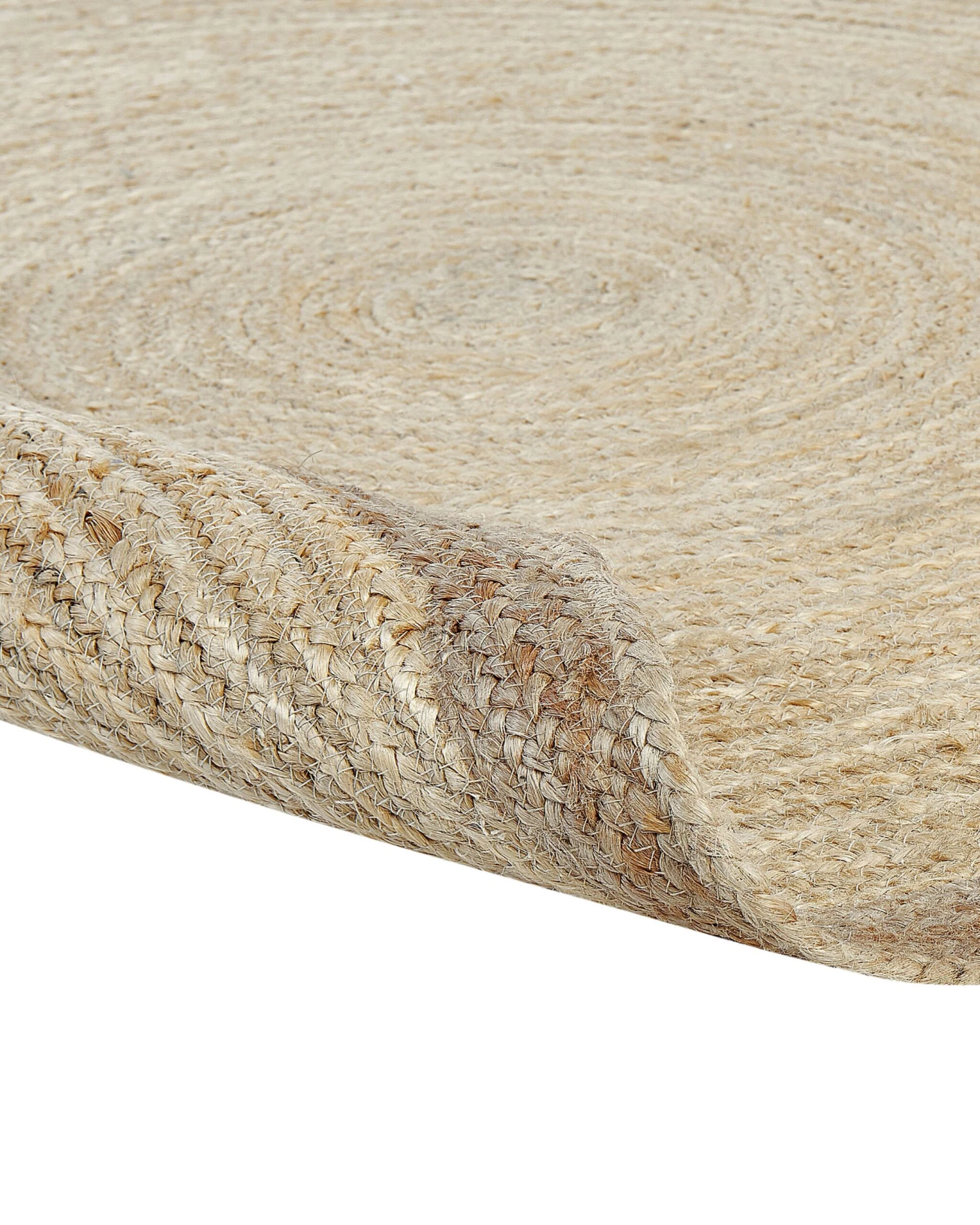 Pyöreä Matto Juutti Vaalea Beige ⌀ 120 Cm MENEMEN - Image 5