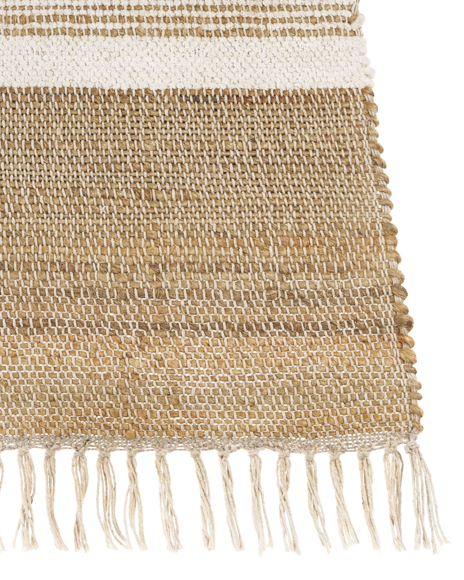 Matto Juutti Beige/valkoinen TALPUR Useita Kokoja - Image 4