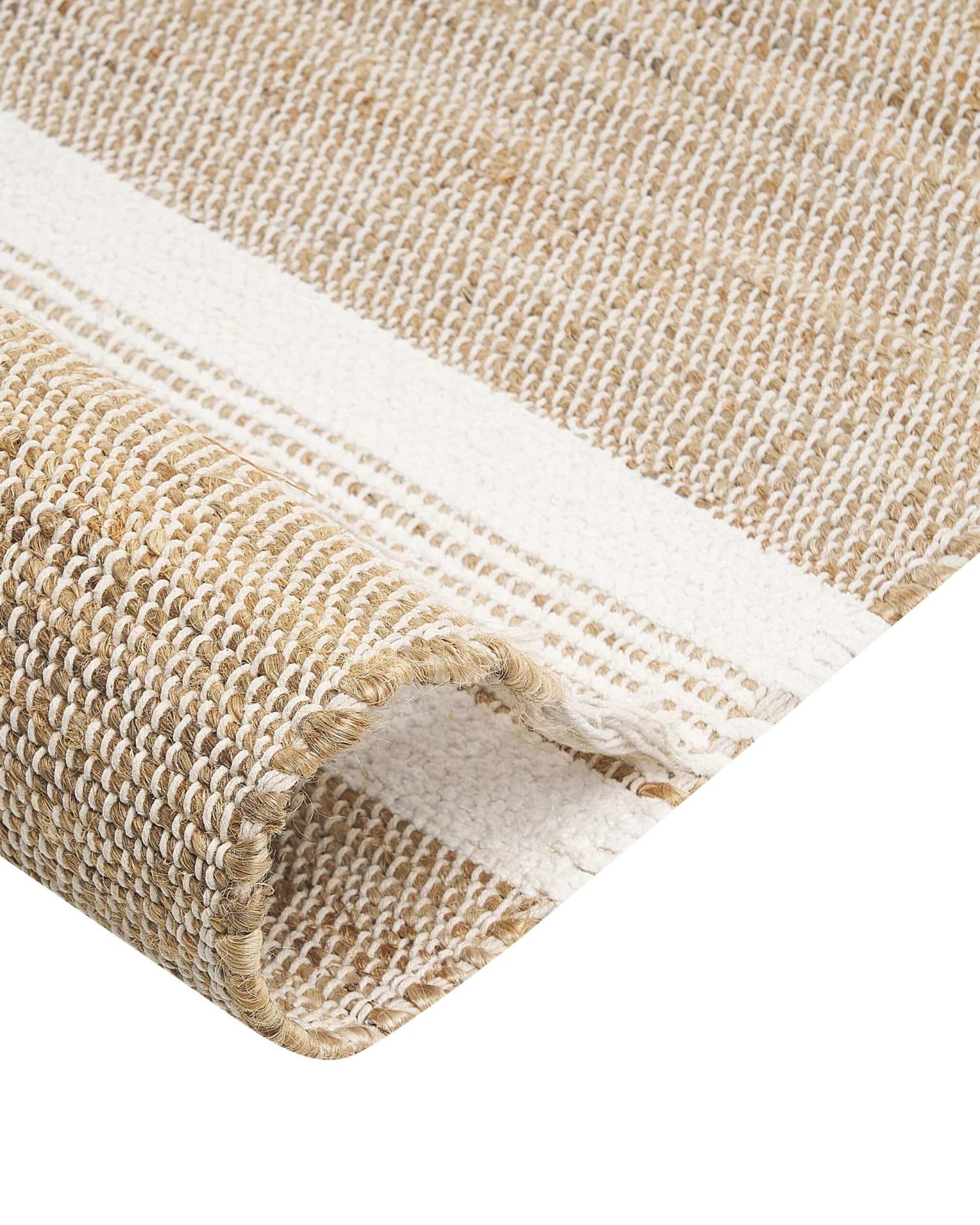 Matto Juutti Beige/valkoinen TALPUR Useita Kokoja - Image 5