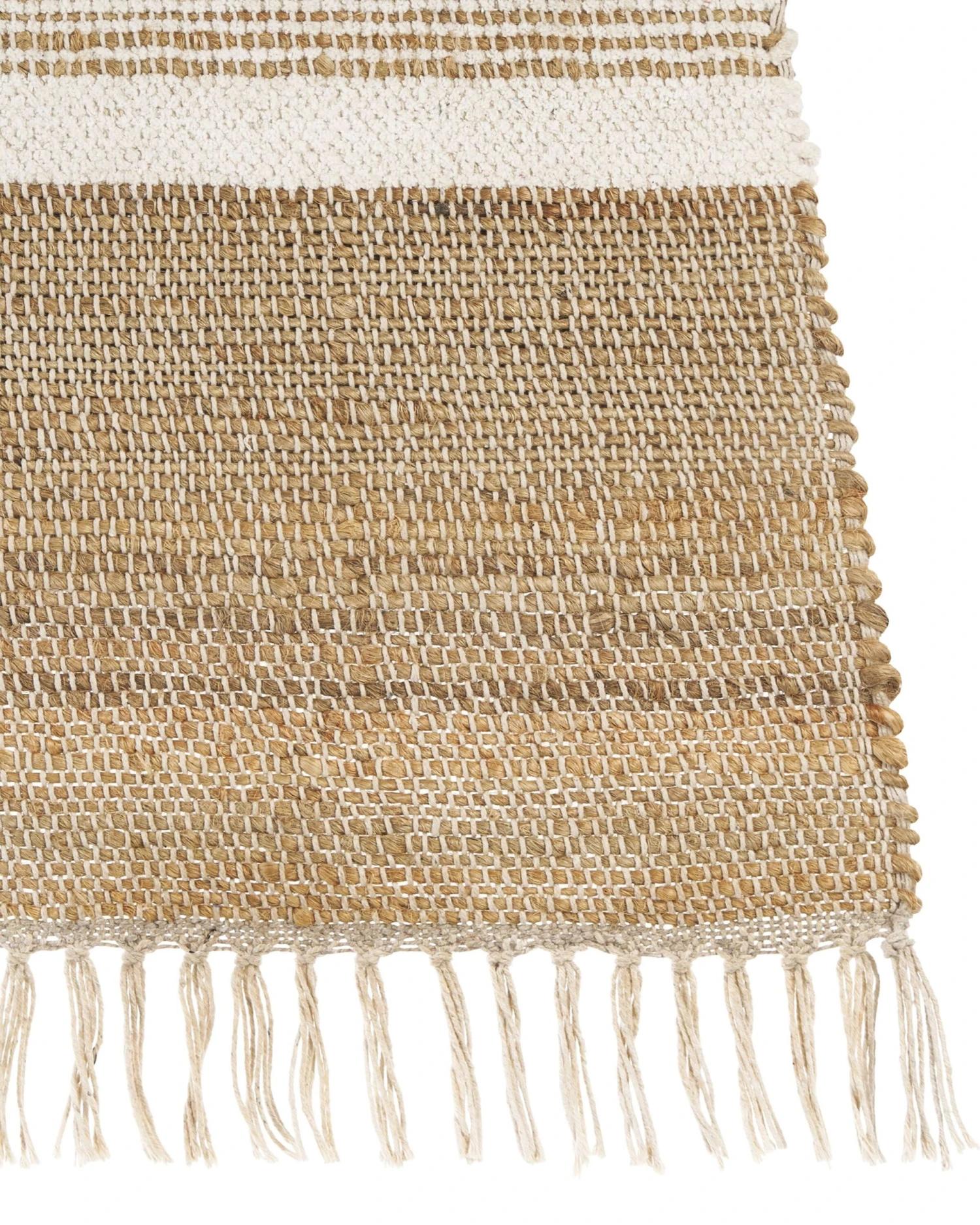 Matto Juutti Beige/valkoinen TALPUR Useita Kokoja 6 Matto Juutti Beige/valkoinen TALPUR Useita Kokoja - Image 4