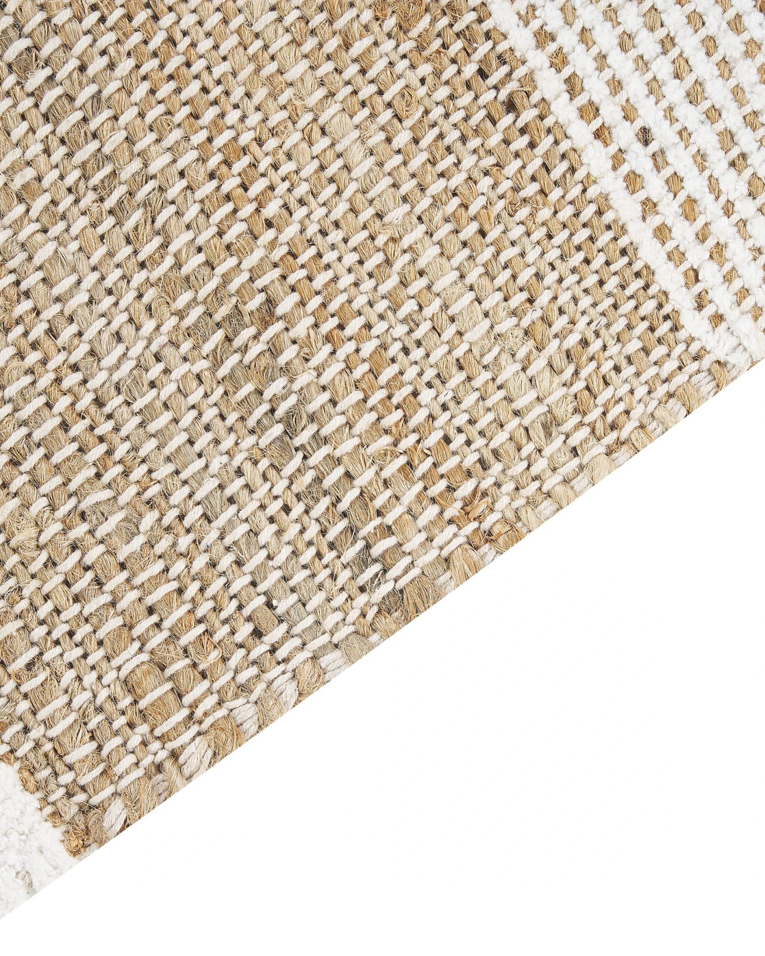 Matto Juutti Beige/valkoinen TALPUR Useita Kokoja 8 Matto Juutti Beige/valkoinen TALPUR Useita Kokoja - Image 6