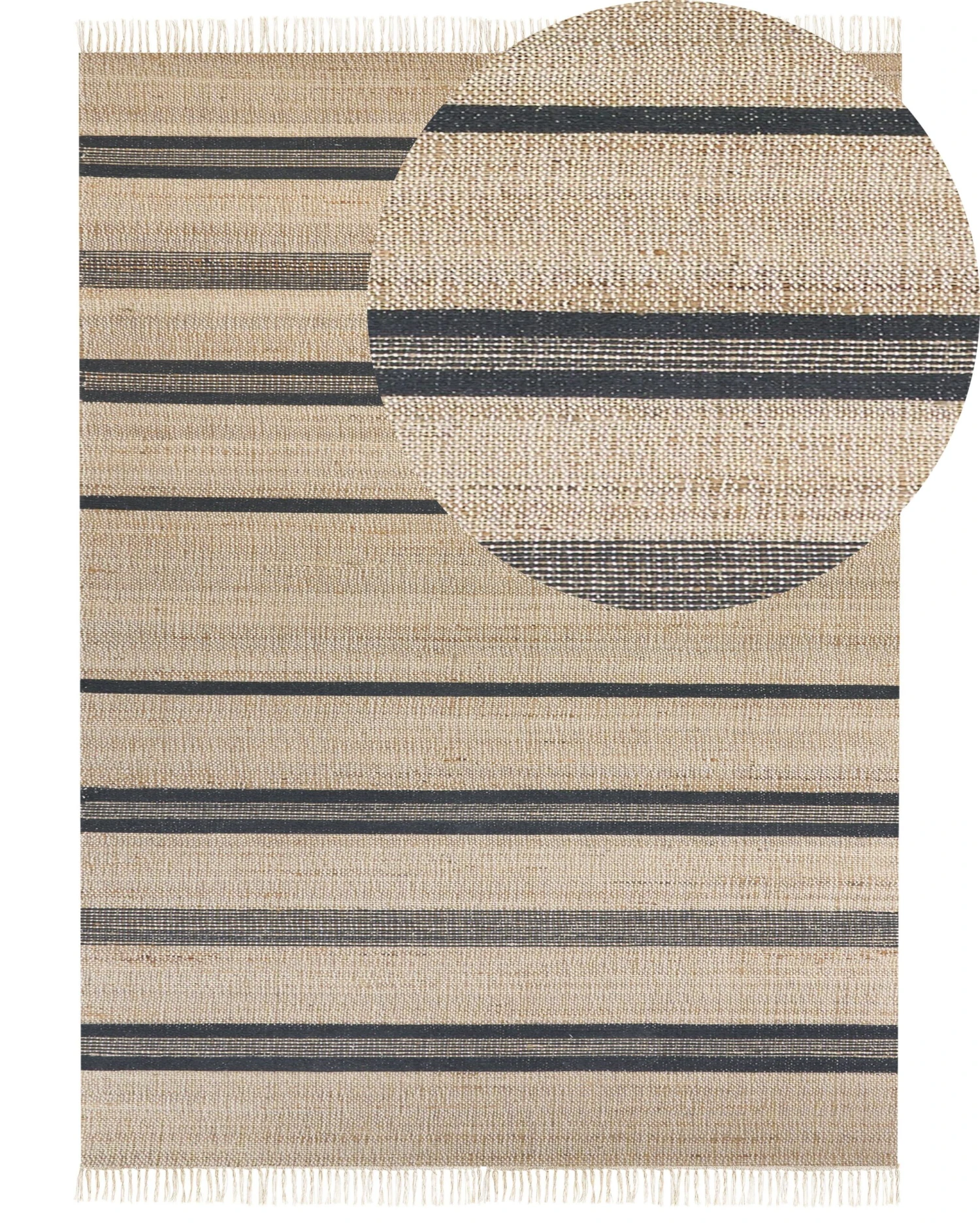 Matto Juutti Beige/harmaa TALPUR Useita Kokoja