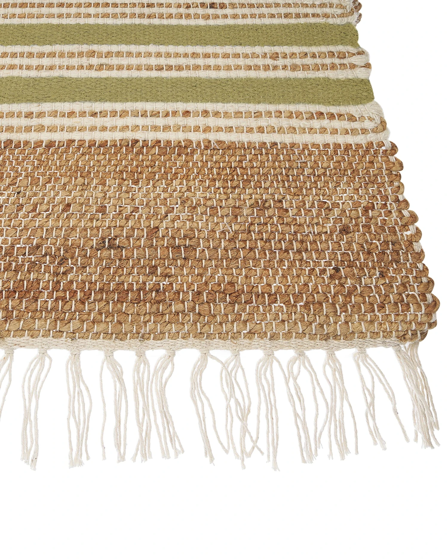 Matto Juutti Beige/vihreä MIRZA Useita Kokoja - Image 6