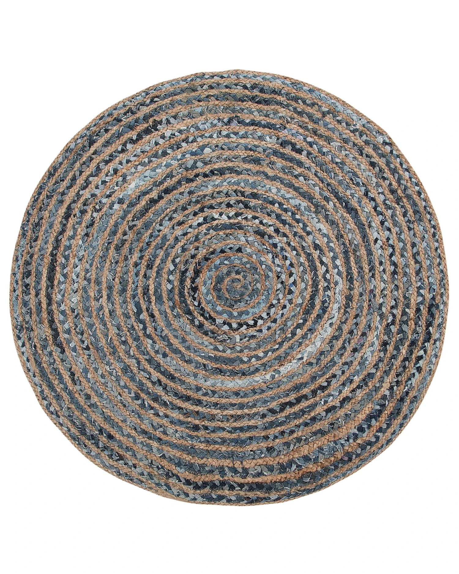 Matto Juutti Sininen/beige 120 Cm MASLAK 5 Matto Juutti Sininen/beige 120 Cm MASLAK - Image 3