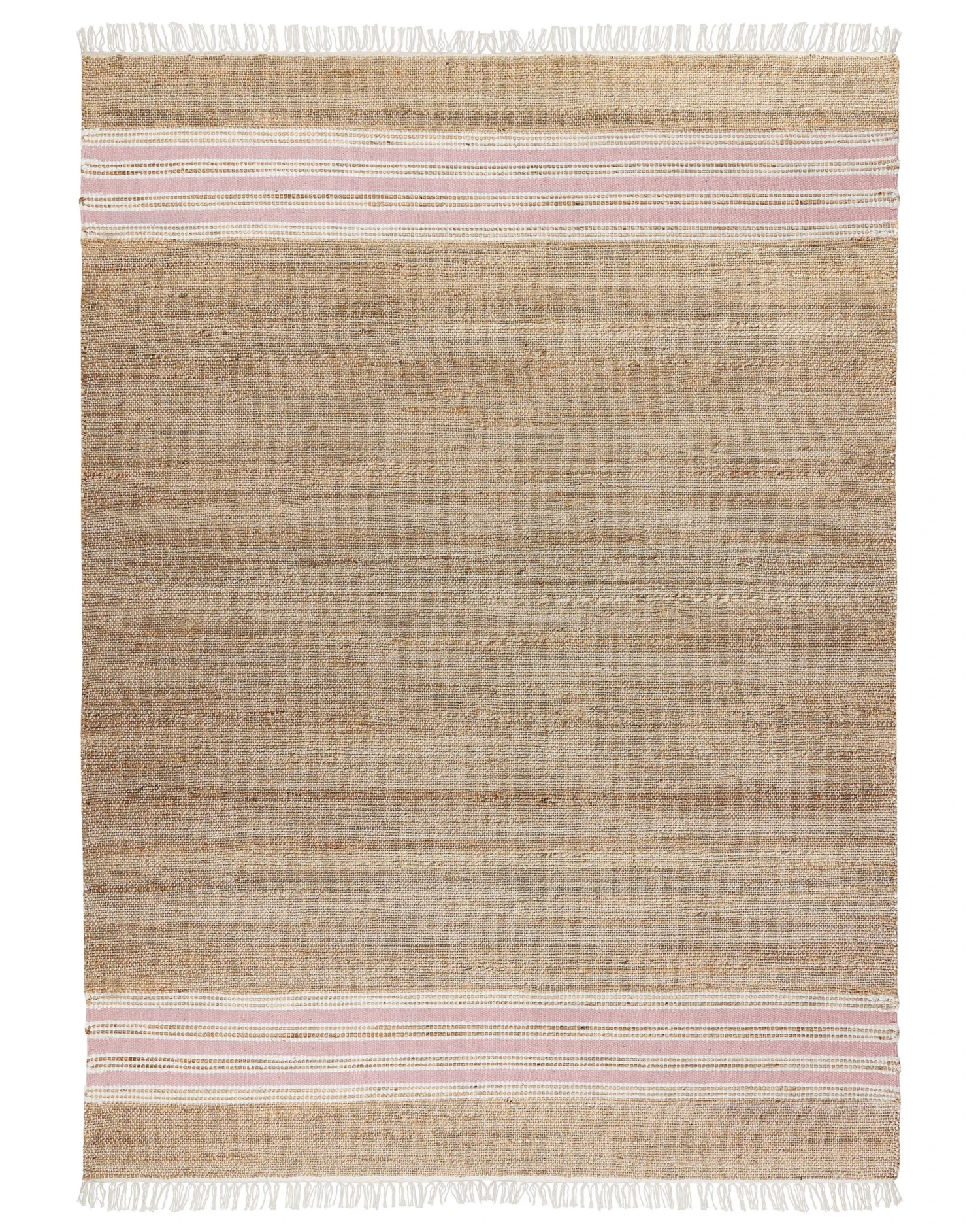 Matto Juutti Beige/pastellipinkki MIRZA Useita Kokoja 5 Matto Juutti Beige/pastellipinkki MIRZA Useita Kokoja - Image 3