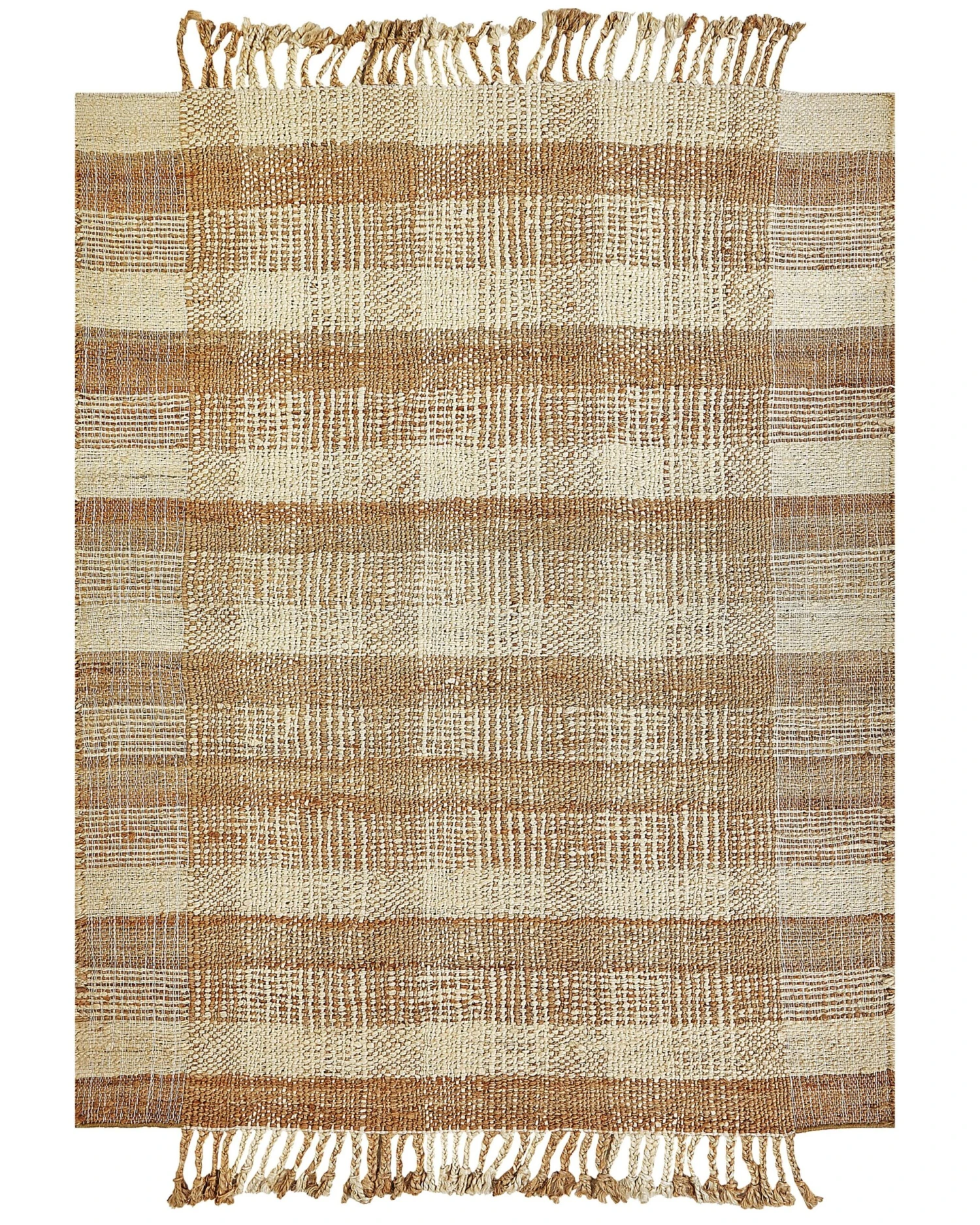 Matto Juutti Beige BERISSA Useita Kokoja 5 Matto Juutti Beige BERISSA Useita Kokoja - Image 3