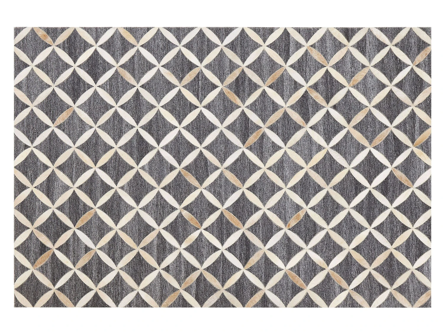 Matto Lehmännahka Harmaa/beige GENC Useita Kokoja - Image 4