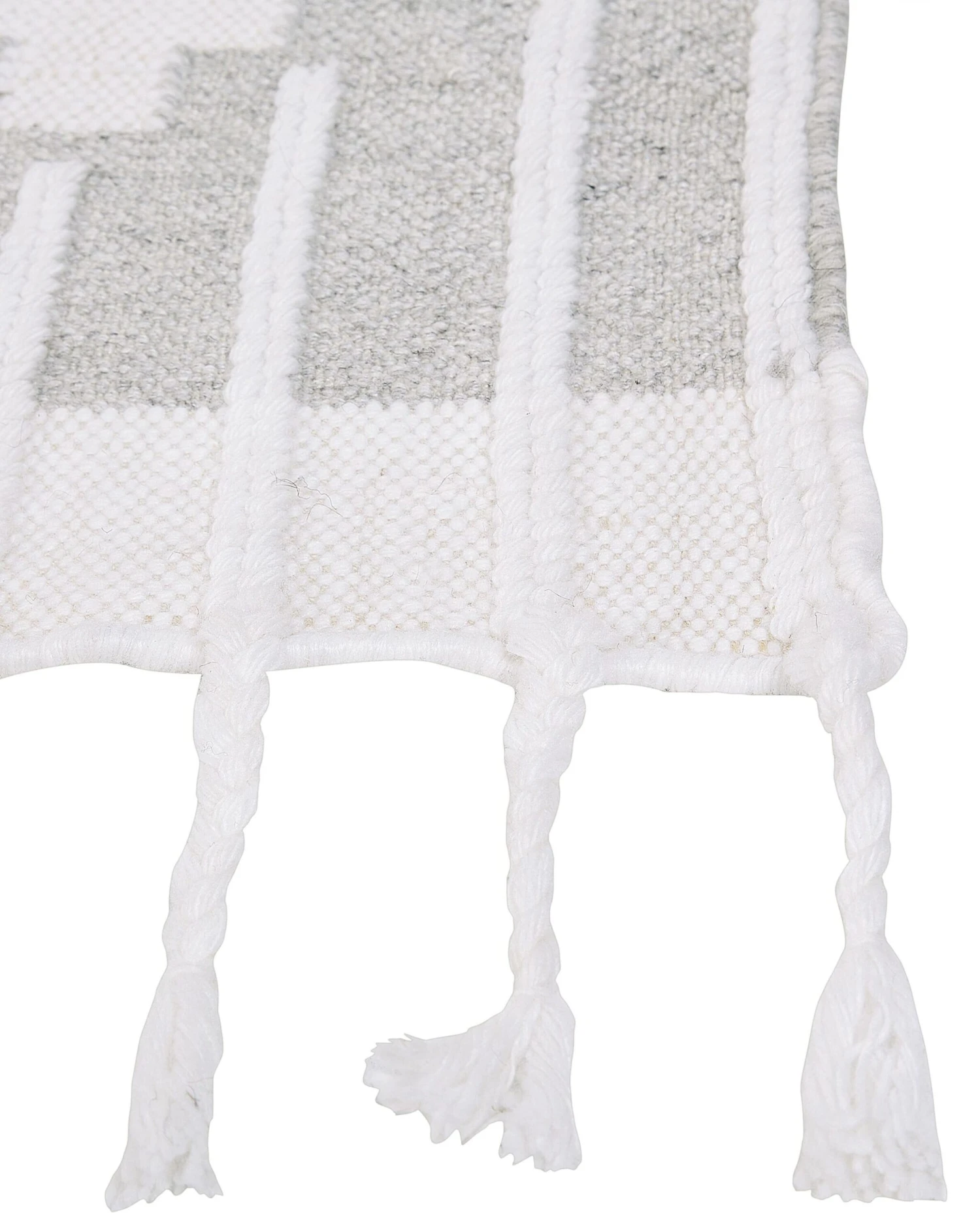 Matto Harmaa/valkoinen 80 X 150 Cm TABIAT - Image 4